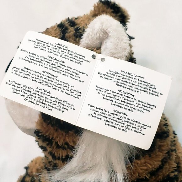 Russ Tiger Cat Plush Stuffed Animal Orange Black 9" - Picture 6 of 9